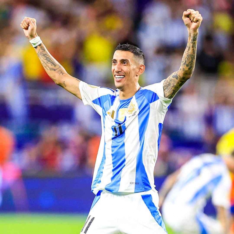 Angel Di Maria akan pensiun dari timnas Argentina seusai Copa America 2024/foto: CONMEBOL.com